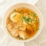 Суп куриный с яйцом и лапшой